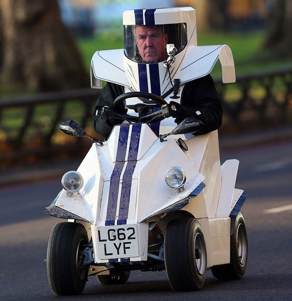 Джереми Кларксон во время съемок очередного сезона британской телепередачи Top Gear, Лондон, Великобритания