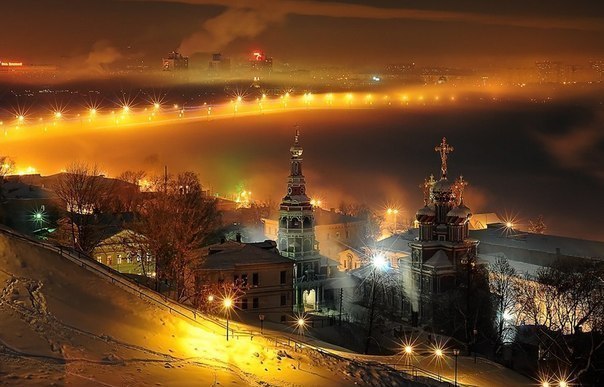 Ночь в Нижнем Новгороде.. Россия