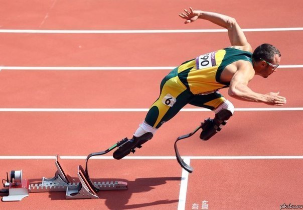 Оскар Писториус - первый в истории безногий бегун на Олимп