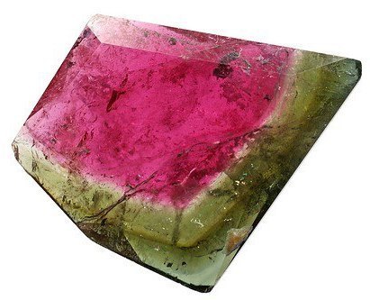 Природный минерал: арбузный турмалин.