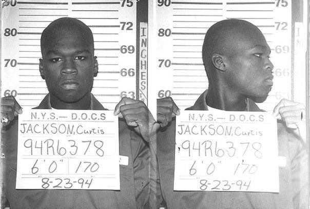 Рэппер 50 Cent, 1994 год. Тогда -19-летний бандит, осужденный за то