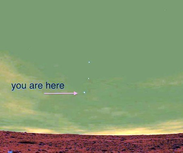 Так выглядит земля с Марса