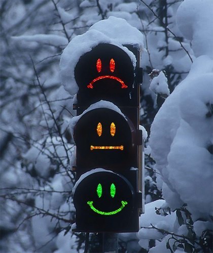 Веселые светофоры в Швейцарии