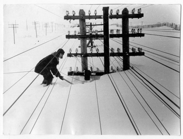Зима в Сибири, 1960г.