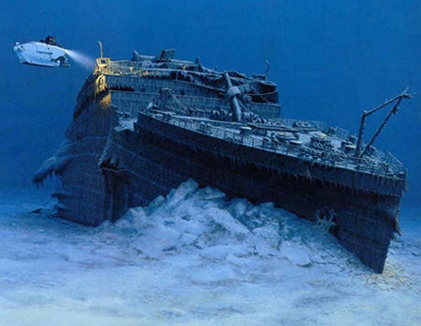 Один из подводных снимков Титаника.