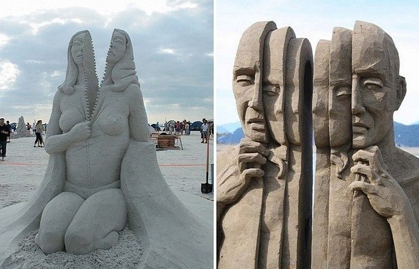 Песчаные скульптуры Карла Джары