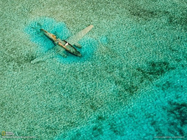 Затонувший самолёт, Багамы