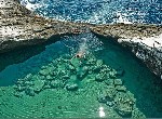 Уединенная лагуна под названием Гиола.Остров Тассос, Грец