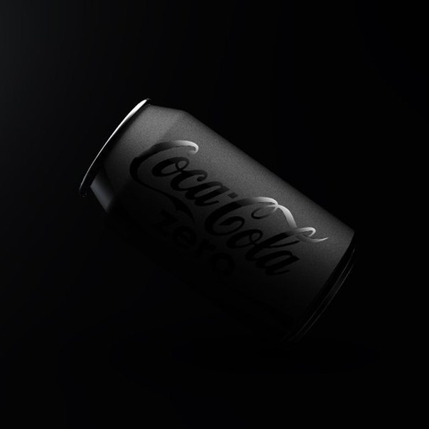 Coca-Cola в черной матовой упаковке.