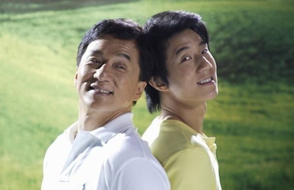 Джеки Чан с сыном.