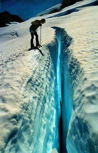 Ледник на горе Olympus, расположенной в штате Вашингтон (США). 